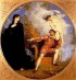 Richard Westall. Shakespeare Between Tragedy and Comedy, 1825.