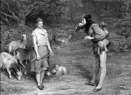 Steel Engraving
Approximately 10 x 7
By Charles Cousen.The engraving is from Charles Knight's two-volume Imperial Edition of 
The Works of Shakespere, (London: Virtue and Company, 1873-76).