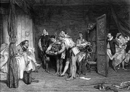 Steel Engraving
Approximately 6.5 x 9.5
By C. W. Sharpe
The engraving is from Charles Knight's two-volume Imperial Edition of
The Works of Shakespere (London: Virtue and Company, 1873-76).