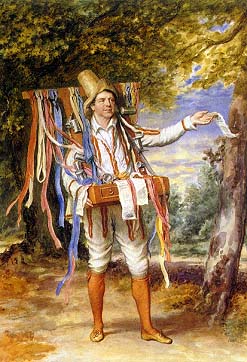Watercolor, approximately 11 x 16. Victoria and Albert Museum, London.
