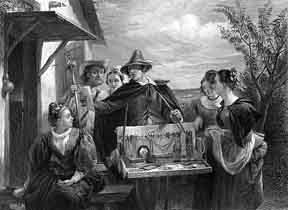Oil on Canvas.Steel Engraving
Approximately 7 x 10
By Lumb Stocks.The engraving is from Charles Knight's two-volume Imperial Edition of
The Works of Shakespere (London: Virtue and Company, 1873-76).