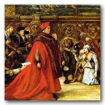 John Gilbert.
Detail of Cardinal Wolsey, Chancellor of England, on His Progress to Westminster Hall, 1886-1887.