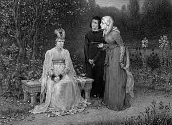 Steel Engraving
Approximately 7 x 10
By T. Sherratt.The engraving is from Charles Knight's two-volume Imperial Edition of
The Works of Shakespere (London: Virtue and Company, 1873-76).