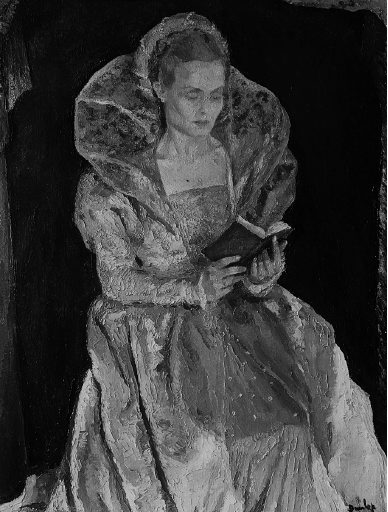 Dunlop, Ronald Ossory 1894-1973 
British 
Rosalind Iden, as Ophelia 1940
Oil on canvas 
support: 1010 x 762 mm
painting
Presented by the Trustees of the Chantrey Bequest 1940
� Tate 2000