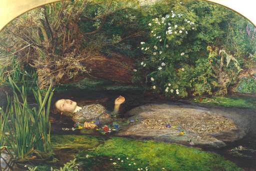 Millais, Sir John Everett, Bt 1829-1896 
British 
Ophelia 1851-2
Oil on canvas 
support: 762 x 1118 mm
painting
Presented by Sir Henry Tate 1894