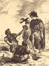 Act I, scene ii. The queen attempts to console Hamlet. 1834.