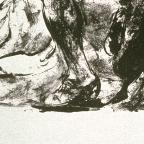 Willi Jaeckel 
German , 1888 - 
Hamlet (Shakespeare Visionen), 19th - 20th century
Lithograph
26.3 x 20.9 cm (image); 32.6 x 26.4 cm (sheet)
Achenbach Foundation for Graphic Arts
1963.30.34639