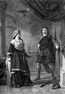 Steel Engraving
Approximately 6.5 x 9.5
By C. W. Sharpe.The engraving is from Charles Knight's two-volume Imperial Edition of
The Works of Shakespere (London: Virtue and Company, 1873-76).