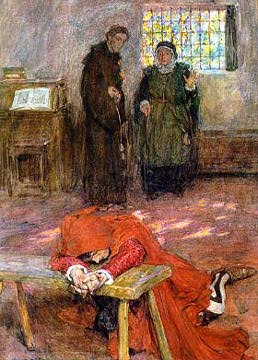 Watercolor, approximately 9 x 13. Birmingham Museums and Art 
  Gallery, Birmingham, England.