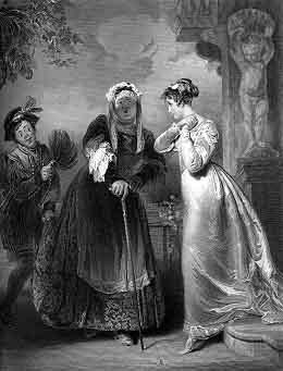 Steel Engraving
  Approximately 7.5 x 10
  By S. Sangster.  The engraving is from Charles Knight's two-volume Imperial Edition of
  The Works of Shakespere
  (London: Virtue and Company, 1873-76).